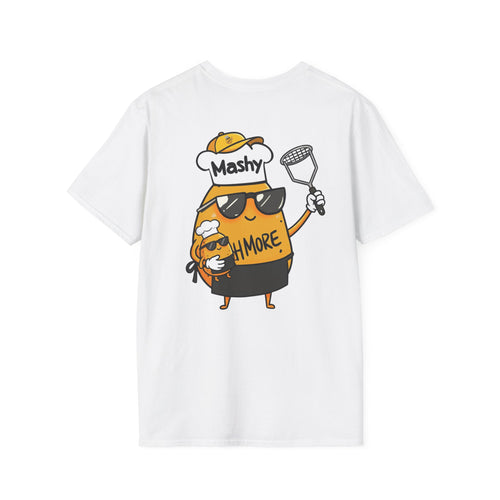 Adult Size T‑Shirt — "Mash More, Happy More" Chef Mashy Potato Tee Shirt